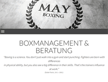 Tablet Screenshot of mayboxing.com